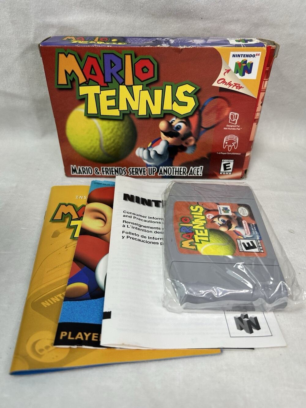 Mario Tennis - Nintendo 64 (N64) CIB Complete Authentic Tested